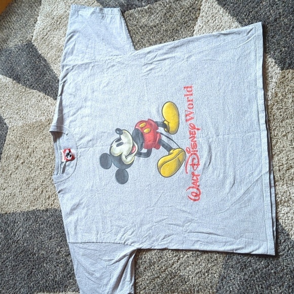 Walt Disney World mickey mouse vintage t-shirt heathered gray Mickey Inc - Picture 1 of 7